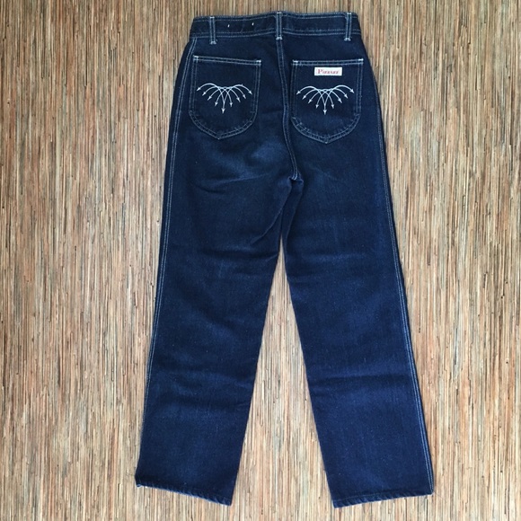 Vintage Pizzazz Jeans Womens 8 Dark Wash Slimming - Picture 3 of 12